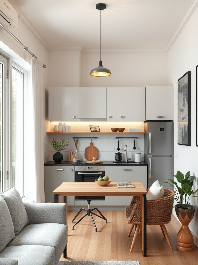 23 Stylish Small Apartment Kitchen Ideas for Maximal Efficiency