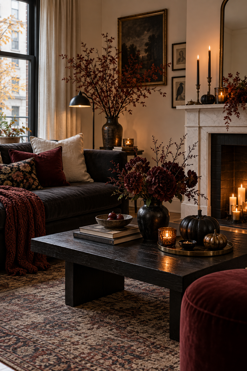Subtle Halloween guest bedroom