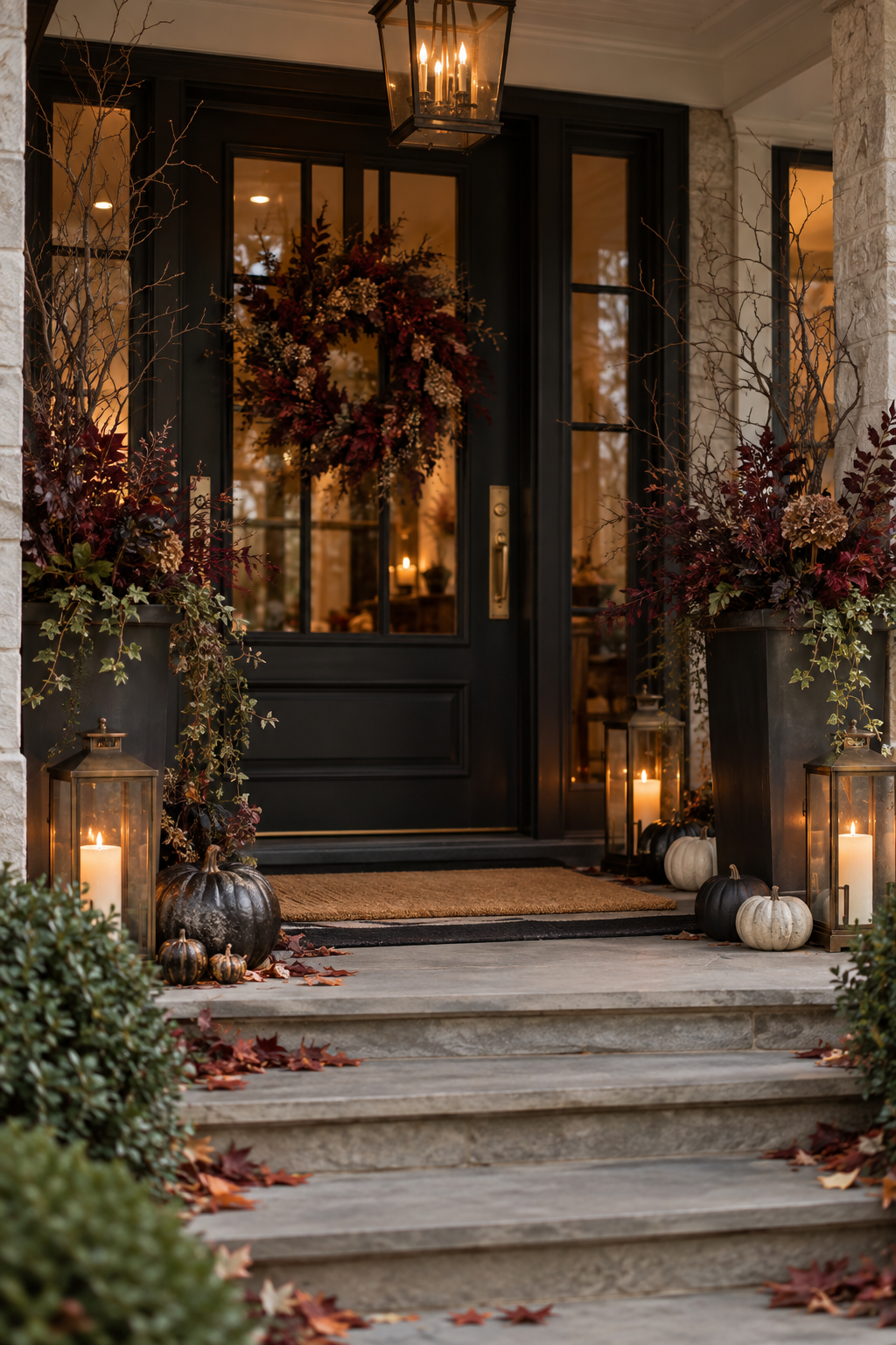 Elegant gothic Halloween home office