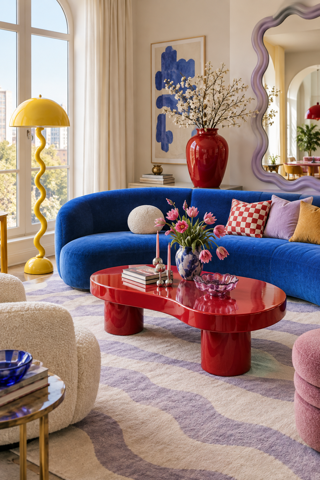 Colorful FunHaus living room
