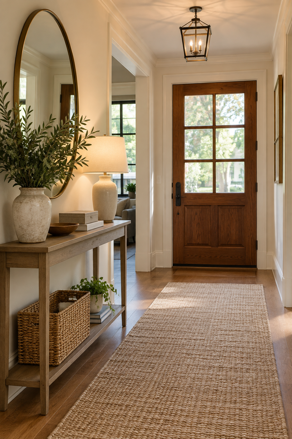 Anchor the Entry with a Slim Console