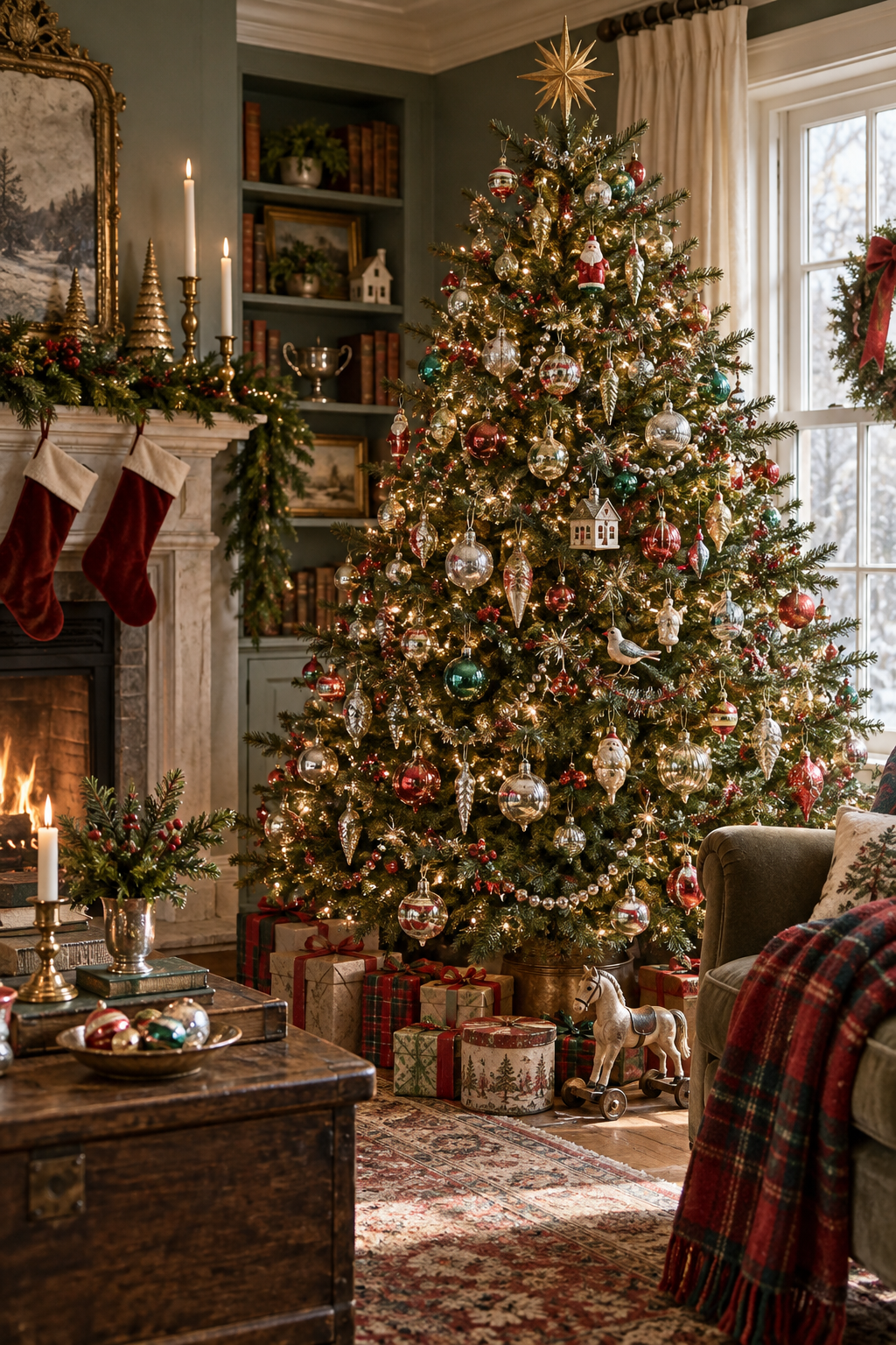 Decorate the Tree with Collected Glass Ornaments