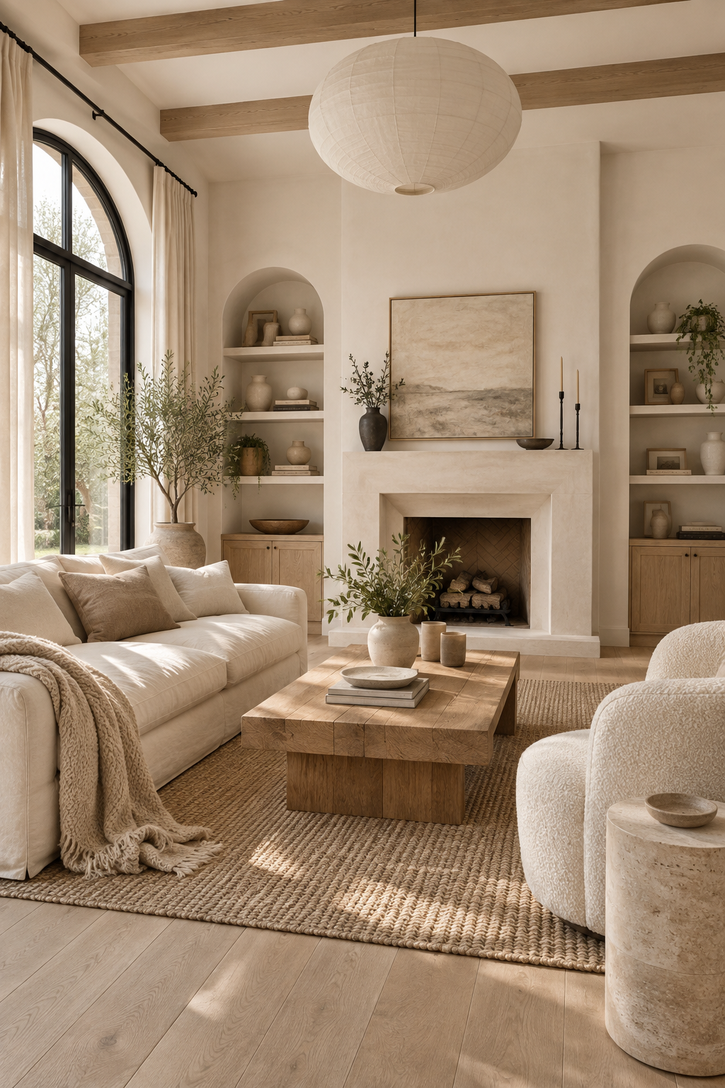 Start with a Cream and Warm White Palette
