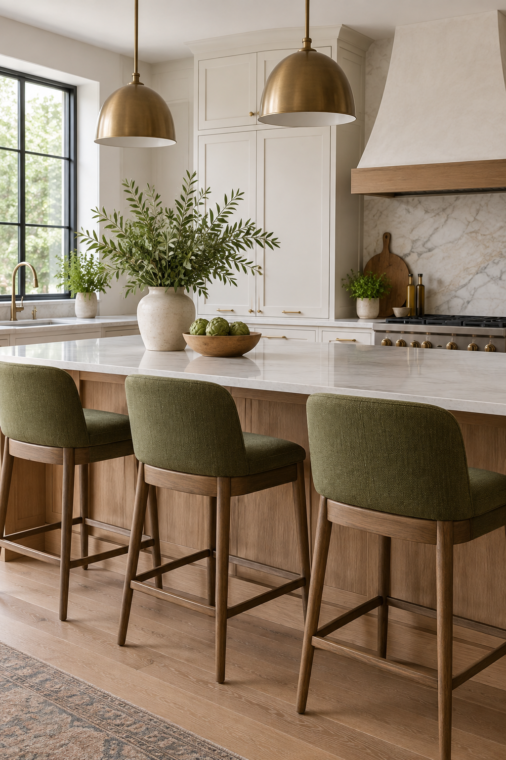 Choose Olive Green Bar Stools