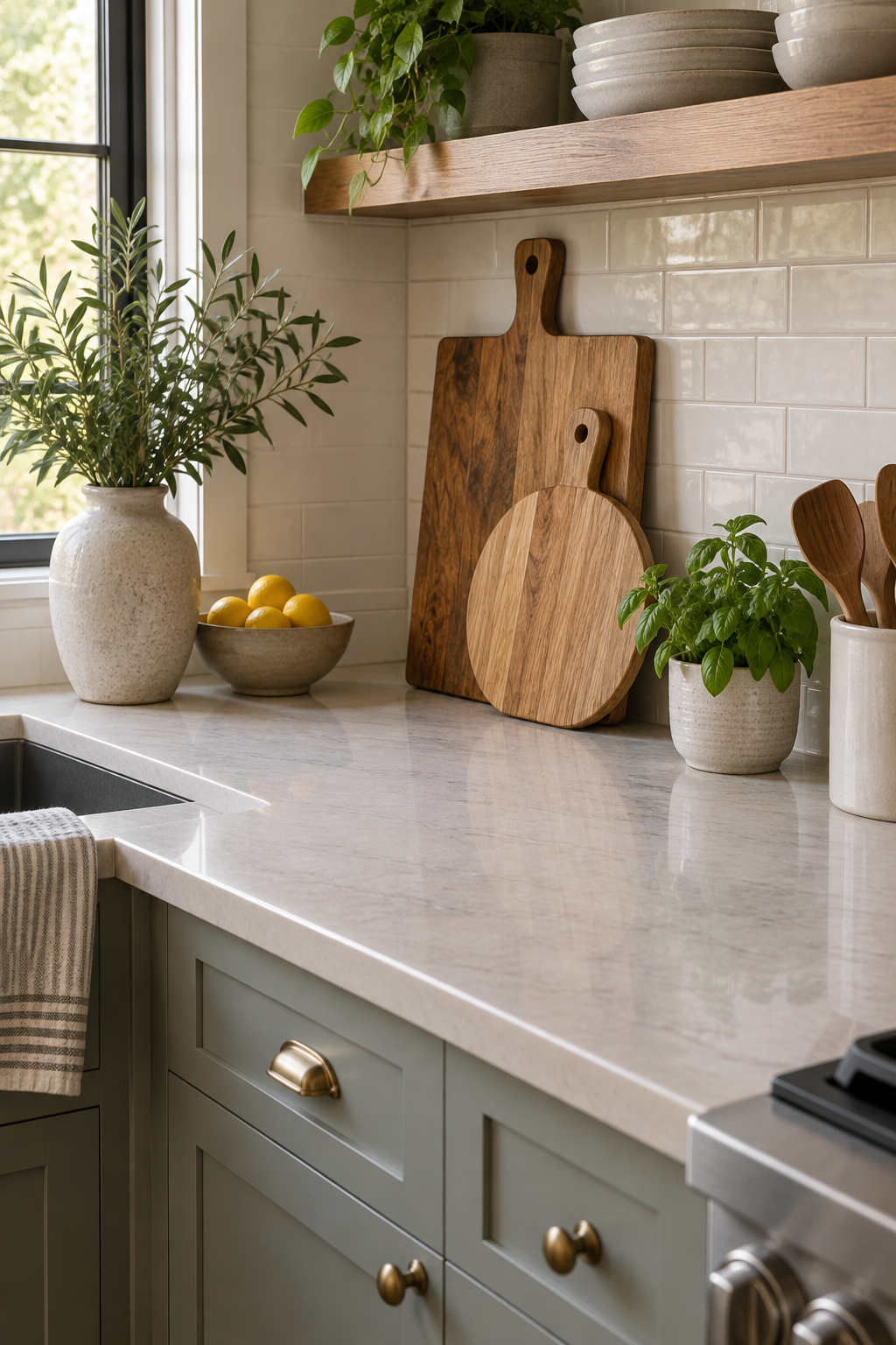 Layer Two Cutting Boards against the Wall