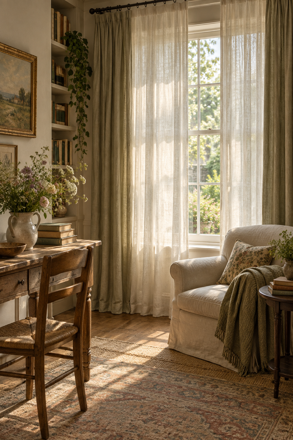 Layer Linen Curtains for Soft Light
