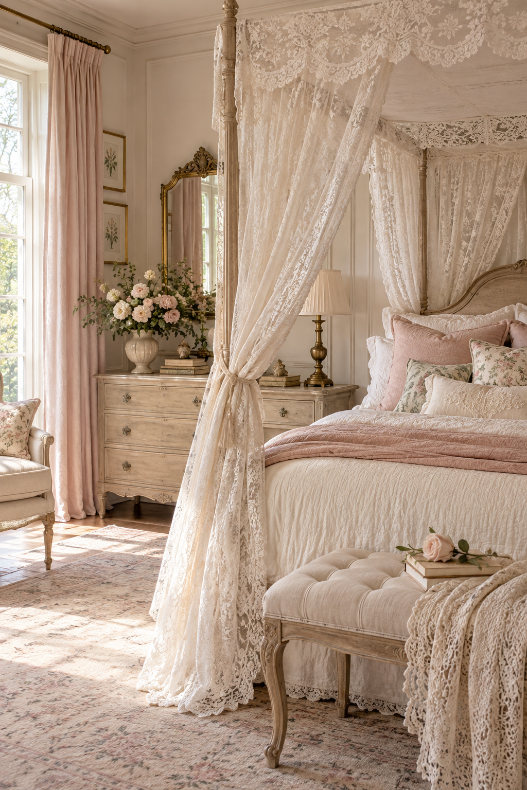 Romantic Lace layer the signature color palette