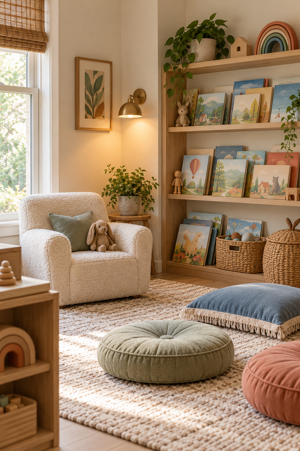 Design a Cozy Book Nook in a stylish screen-free playroom
