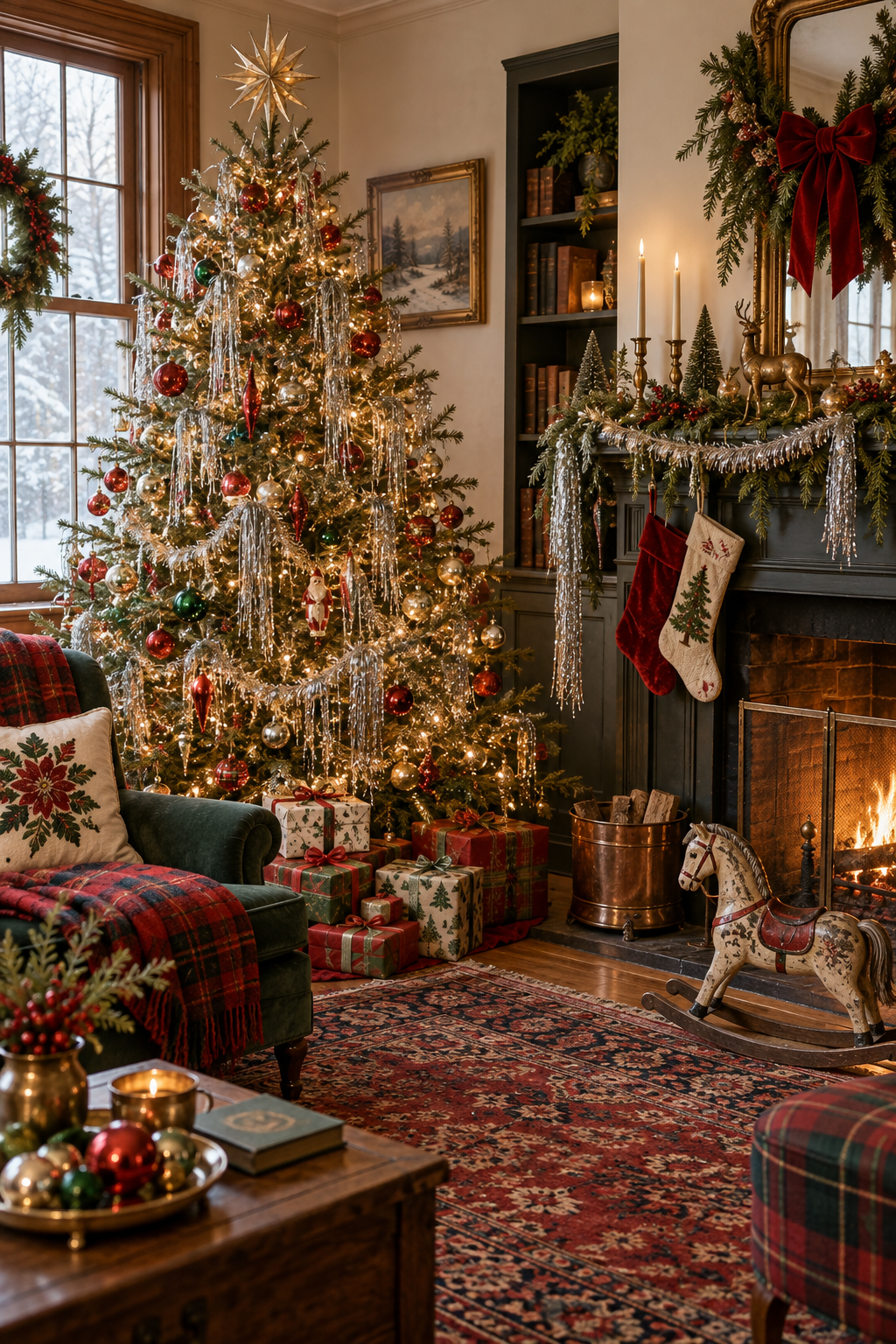 Use Tinsel for an Old-Fashioned Sparkle