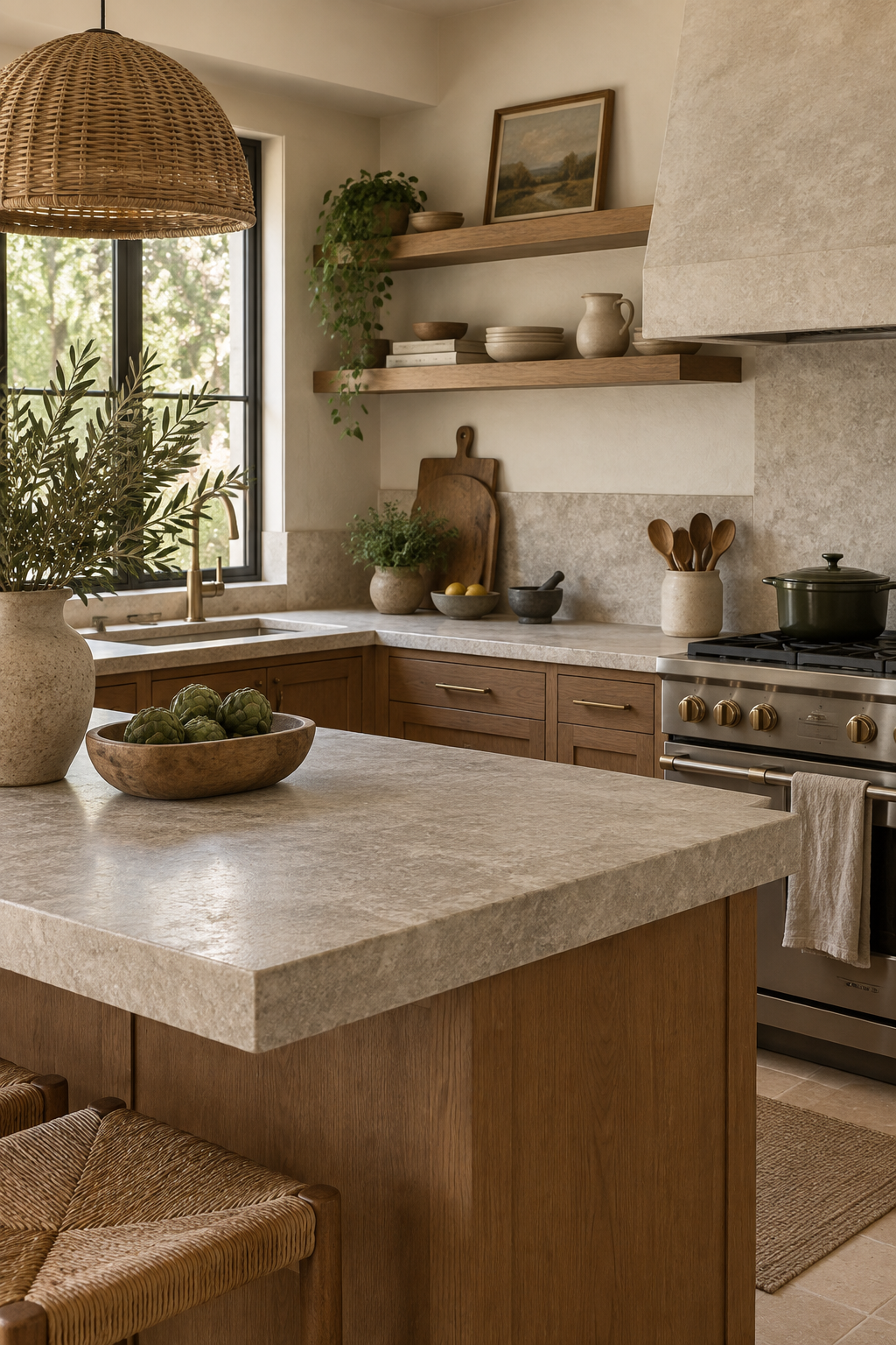 Choose Honed Stone Countertops