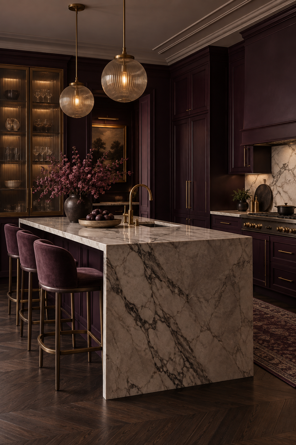Plum Noir design a restful bedroom