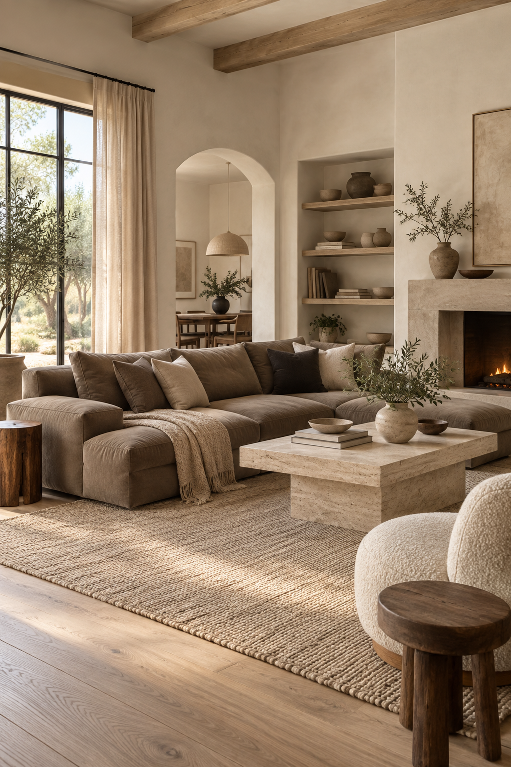 Choose a Deep Comfortable Neutral Sofa
