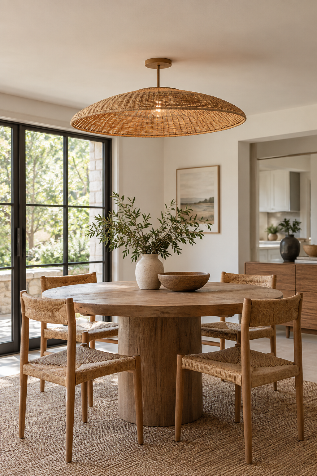 Choose a Wide Shallow Shade for a Low Ceiling