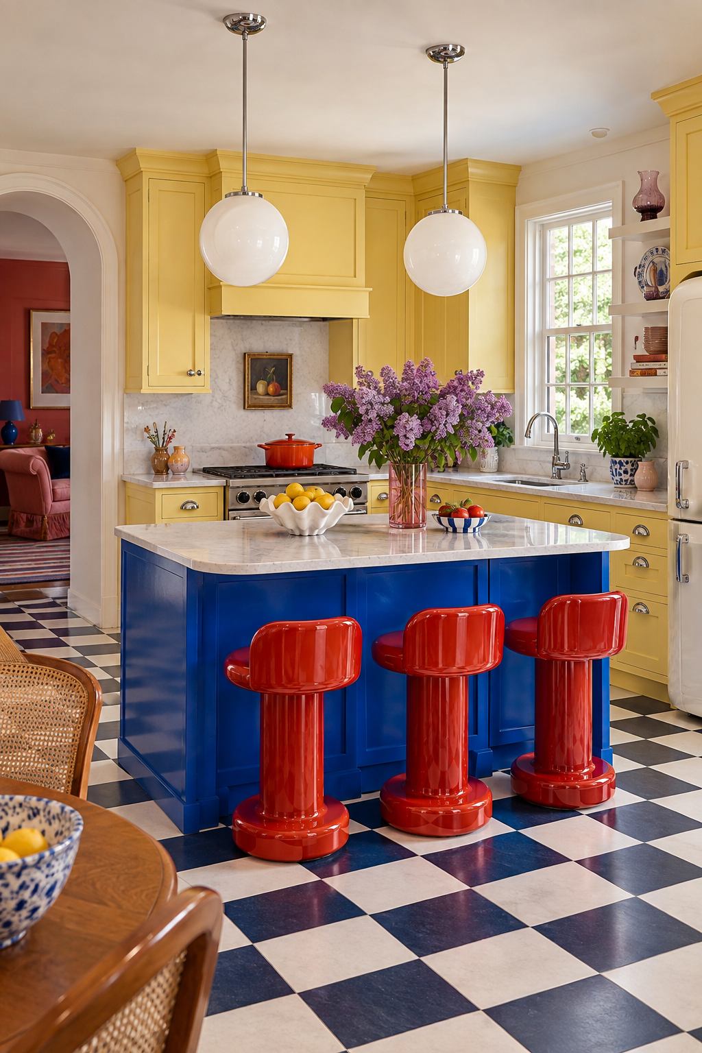 Colorful FunHaus kitchen