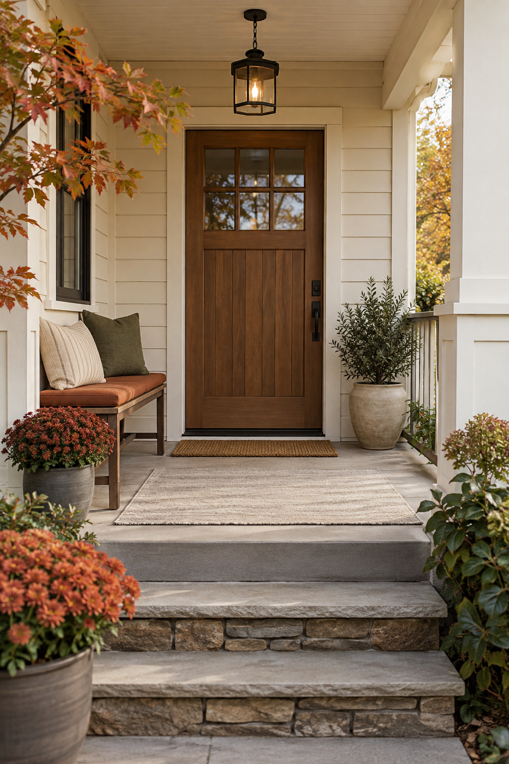 Add a Slim Porch Bench