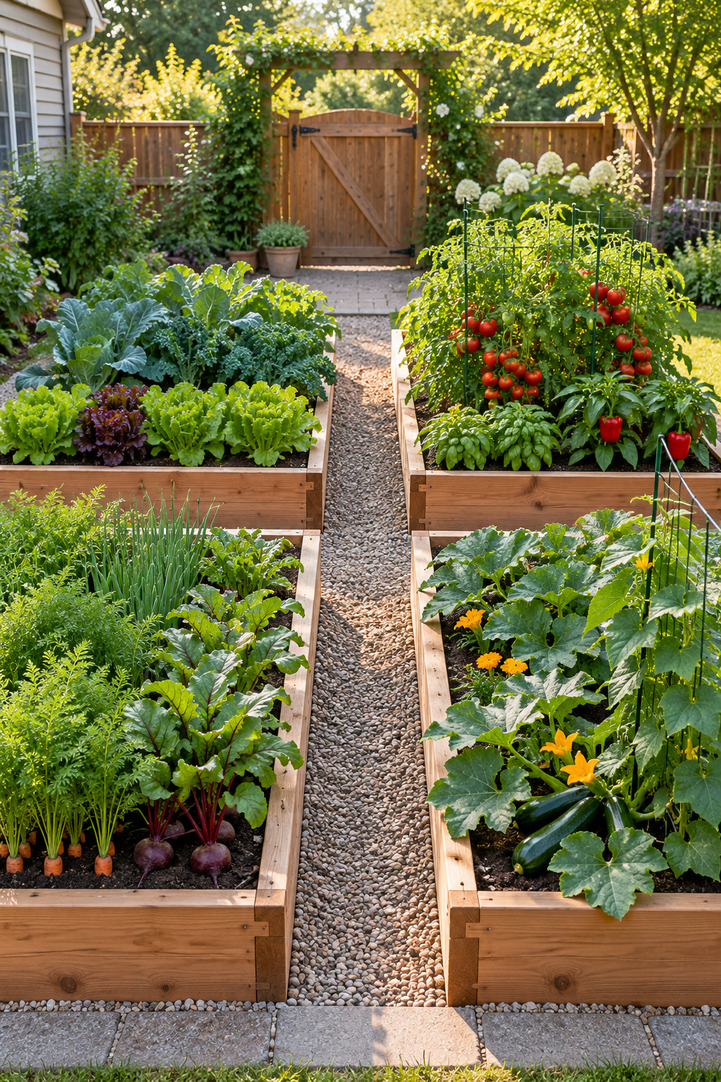 Create a Simple Four-Bed Rotation in a small backyard garden