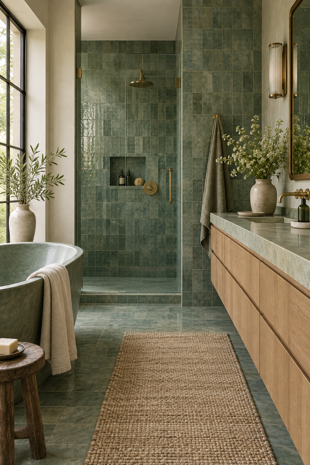 Jade Green refresh the kitchen