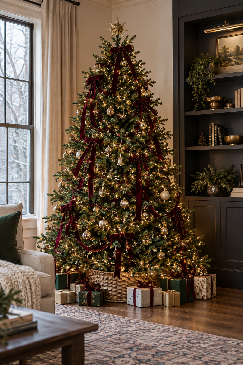 Finish the Tree with Velvet Ribbon