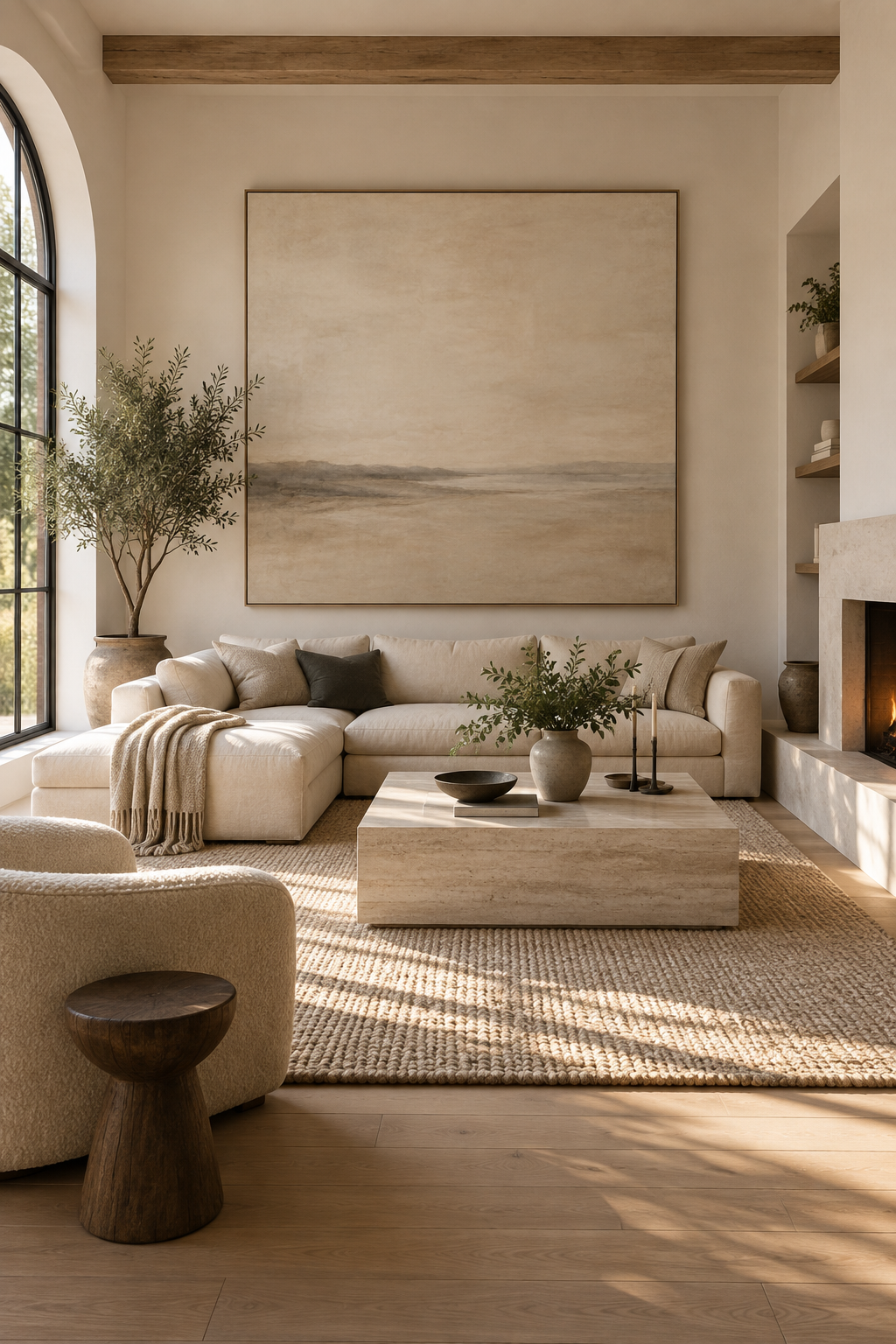 Use One Oversized Piece of Quiet Artwork