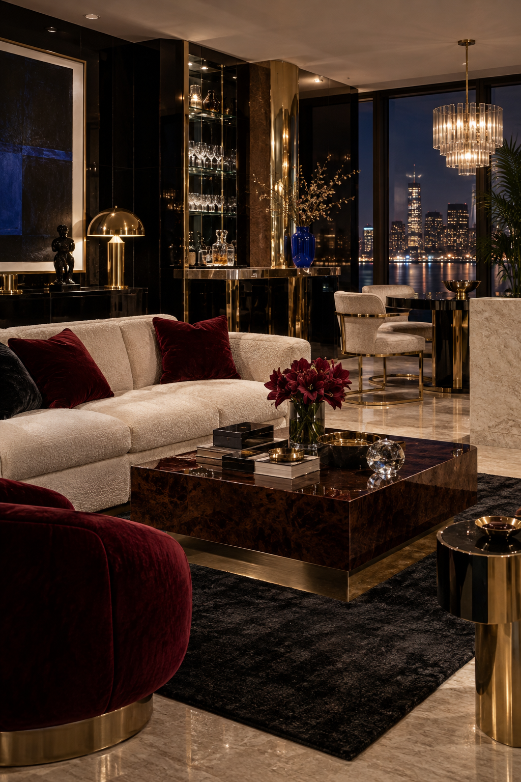 Glamoratti style a welcoming dining room