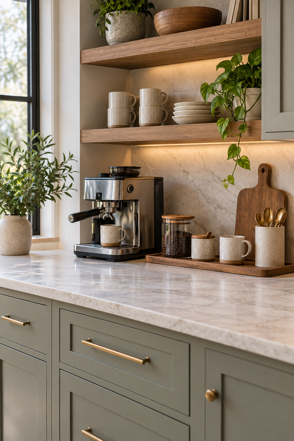Style the Coffee Station as One Zone