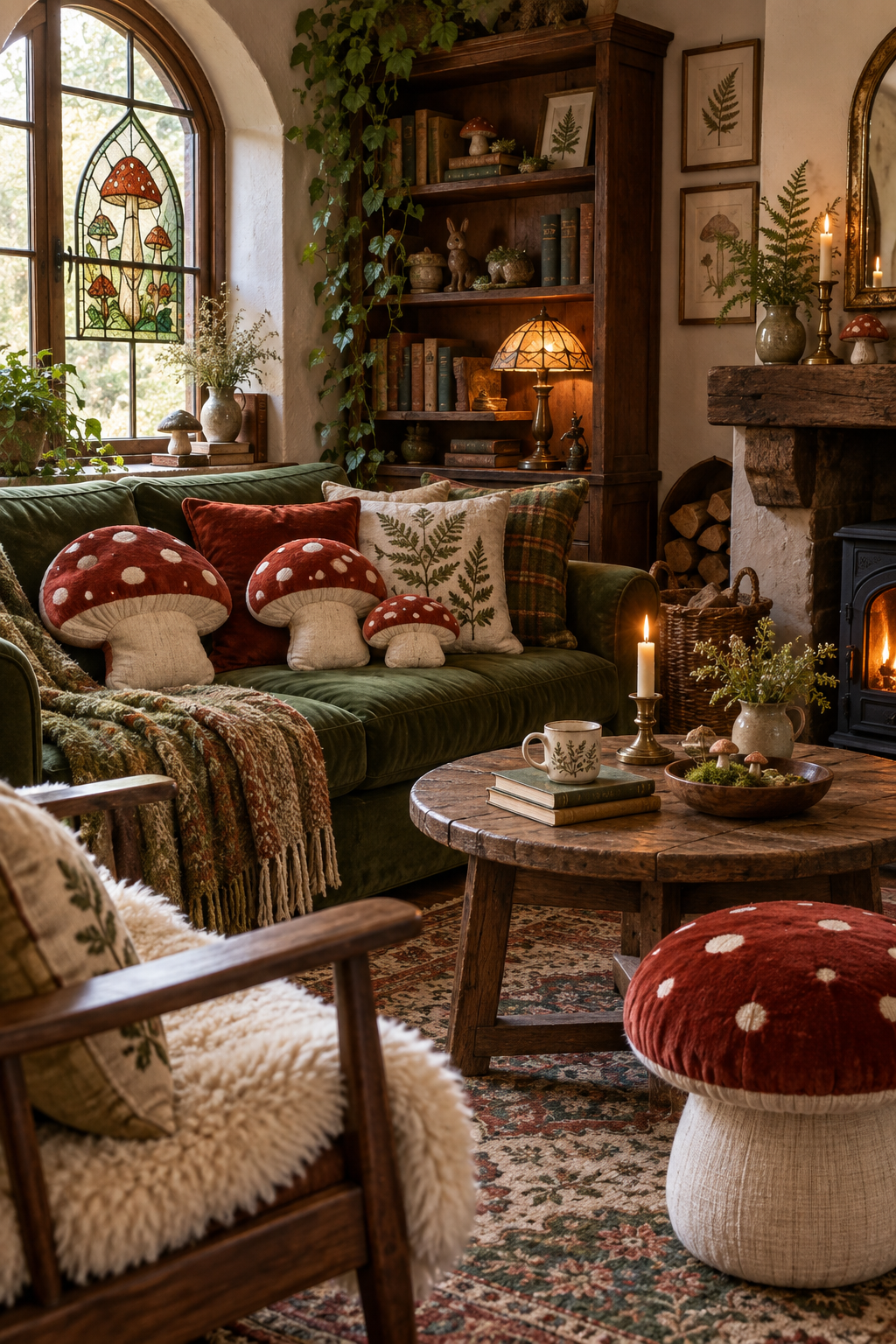 Choose Toadstool Cushions for a Playful Accent