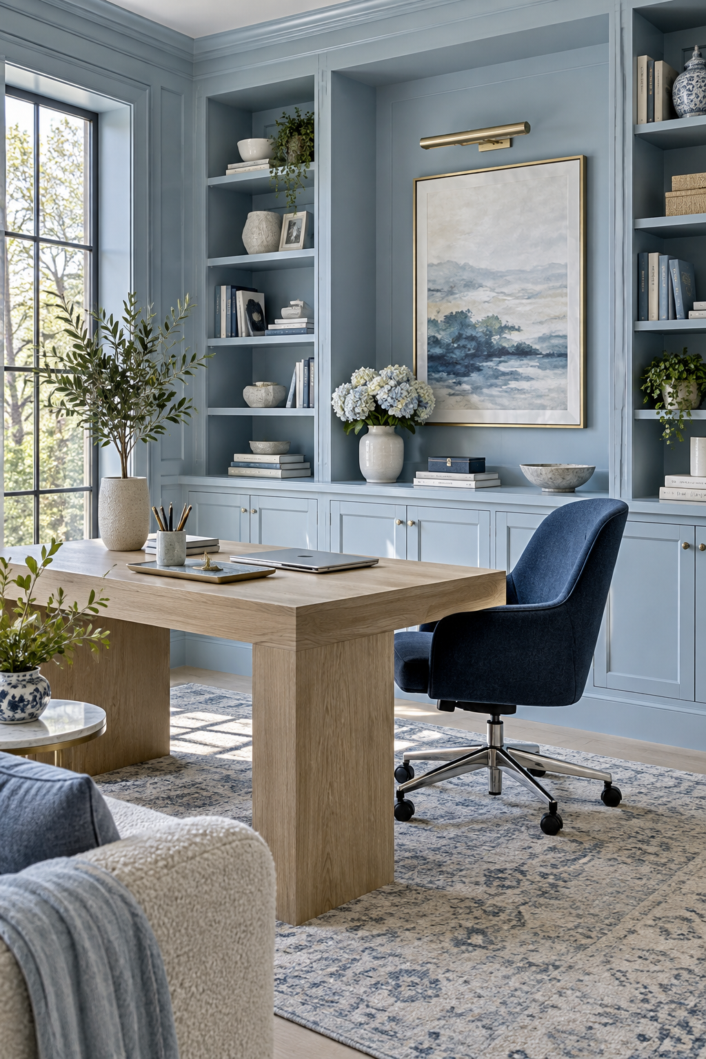 Cool Blue make a small apartment work