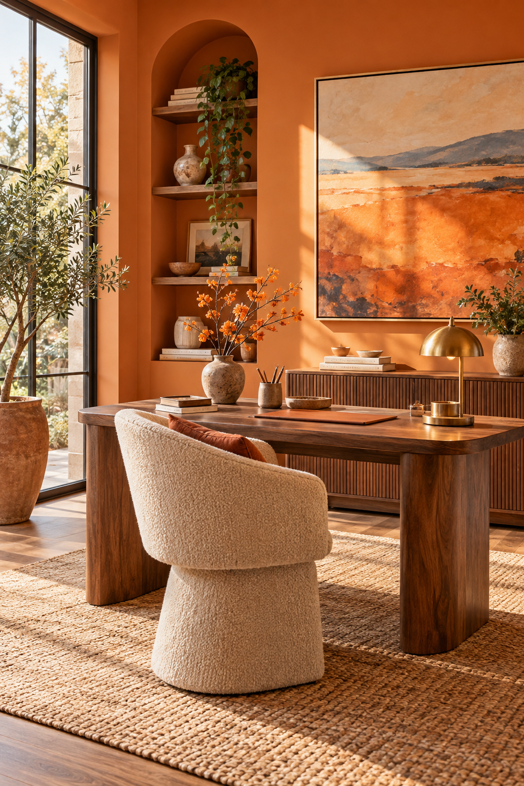 Persimmon make a small apartment work
