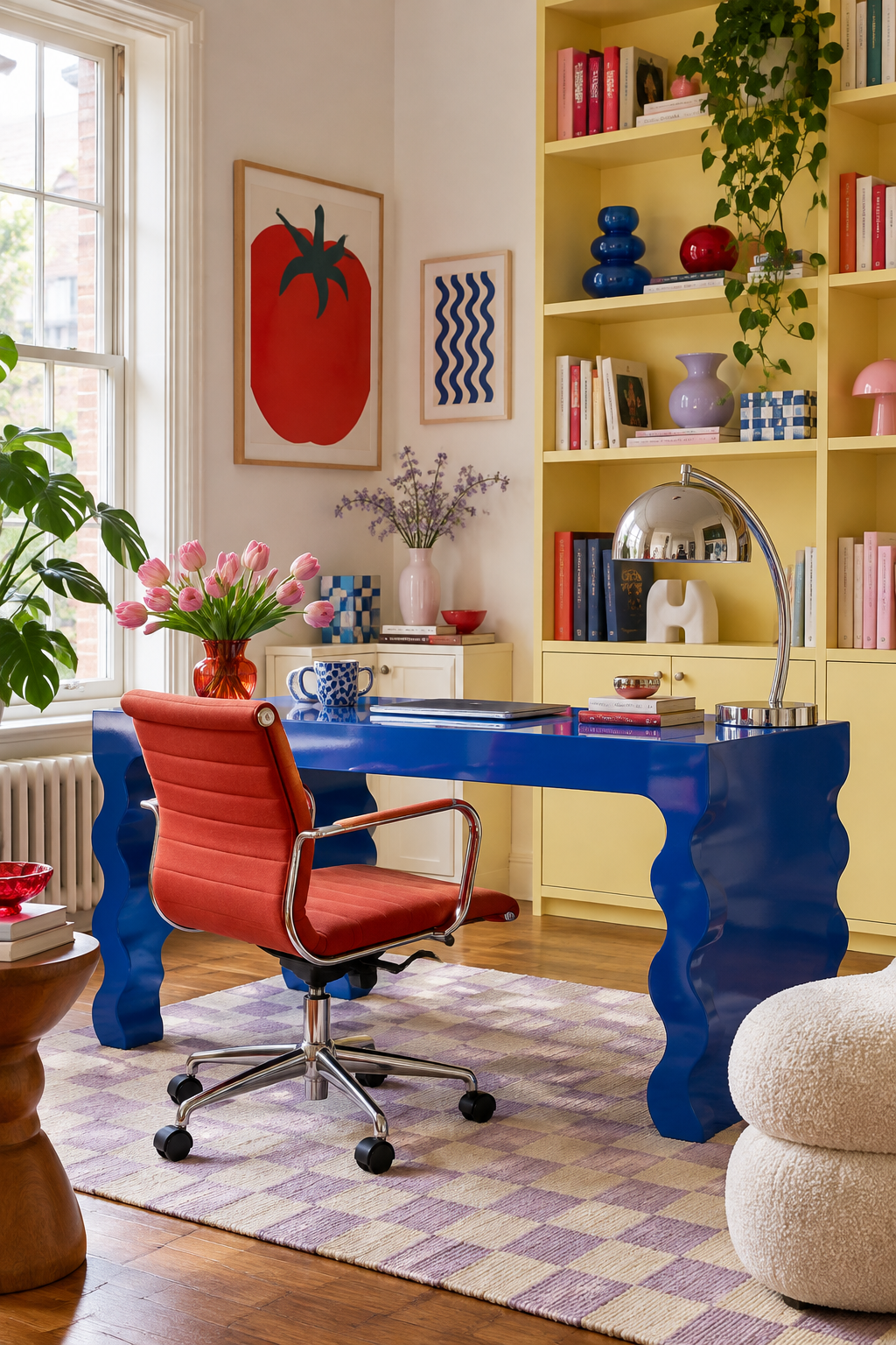 Colorful FunHaus home office