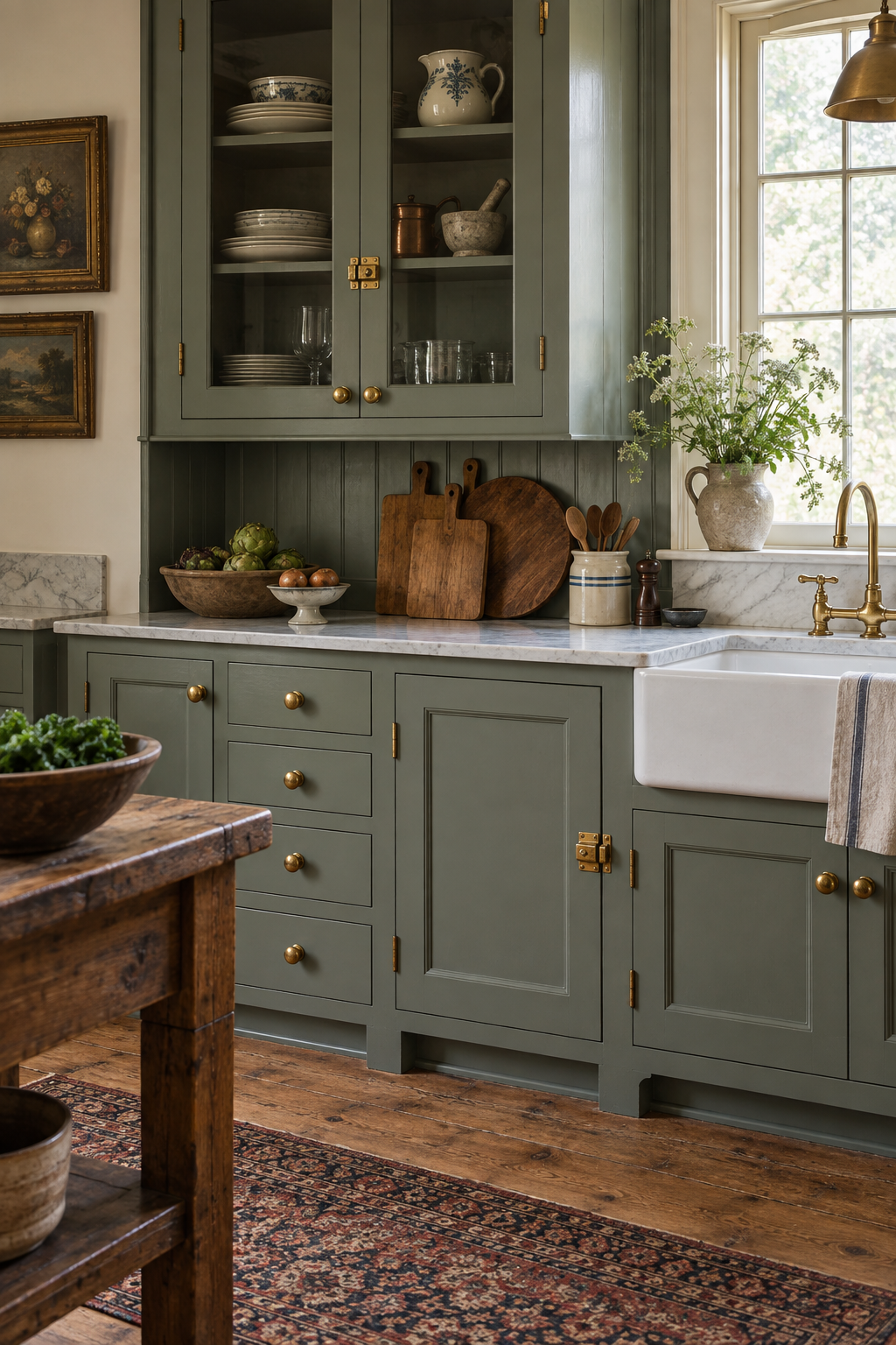 Install Aged Brass Hardware