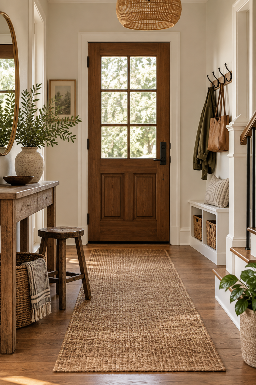 Add a Vintage Wood Stool