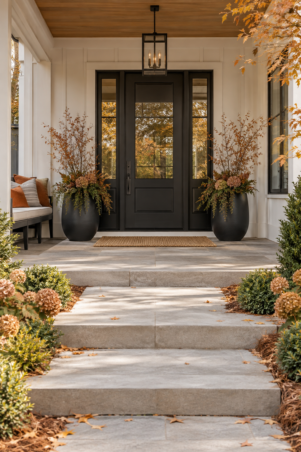 Give a Modern Porch Autumn Warmth