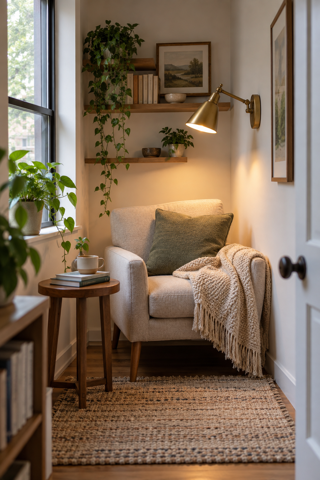 Add a Wall-Mounted Sconce to Save Floor Space