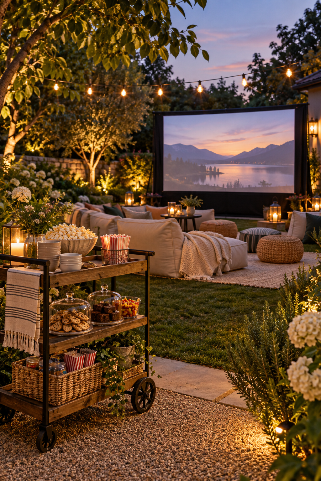Build a Simple Snack Cart for a magical garden movie night
