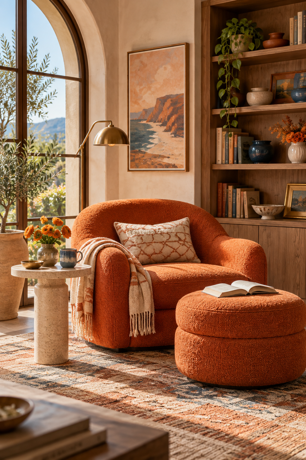 Persimmon set the tone in the entryway