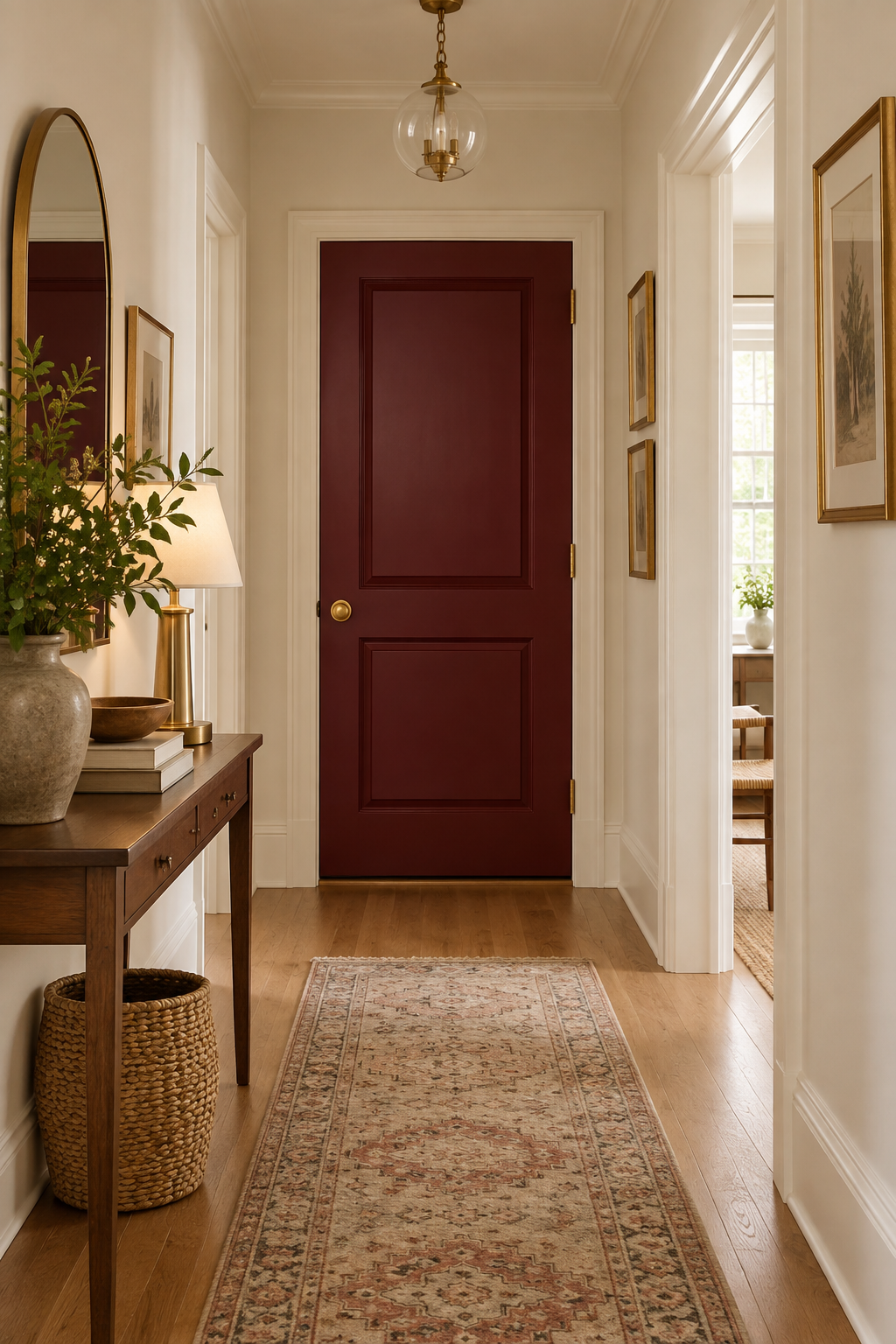 Paint an Interior Door in Deep Oxblood