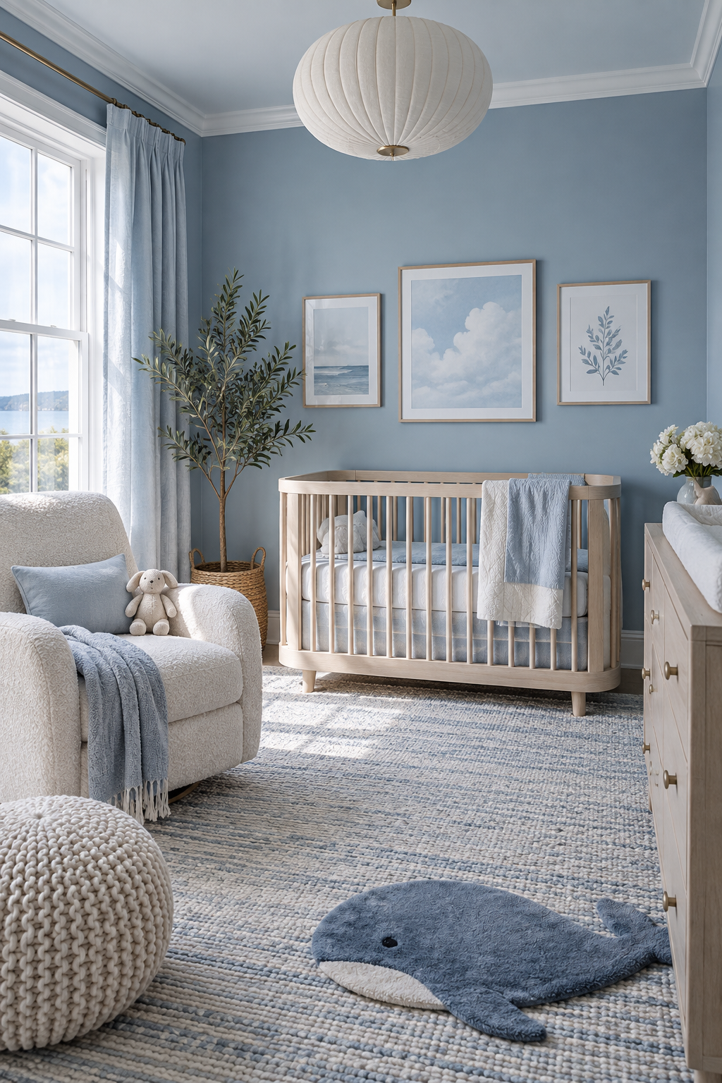 Cool Blue create a reading nook