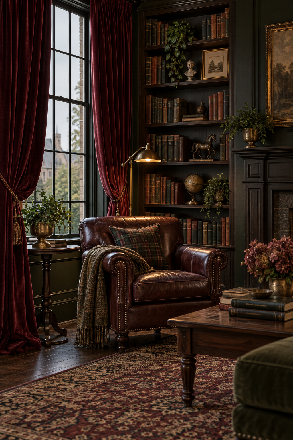 Use Burgundy Velvet Curtains