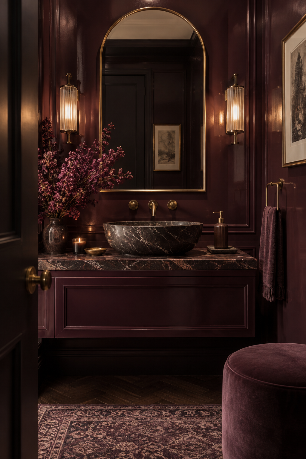 Plum Noir create a reading nook