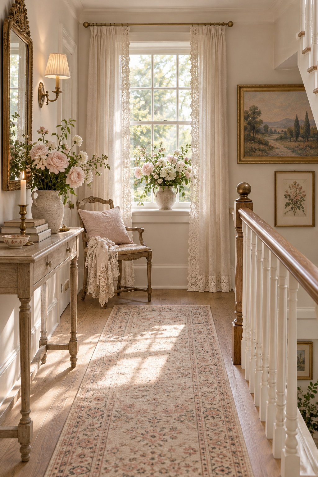 Romantic Lace create a reading nook