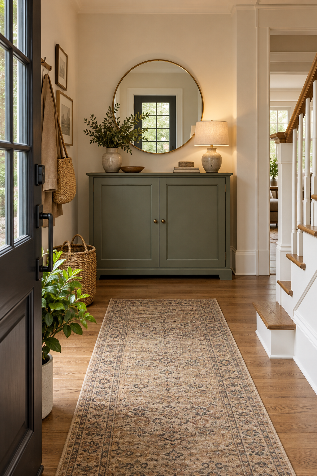 Use a Closed Cabinet to Hide Clutter