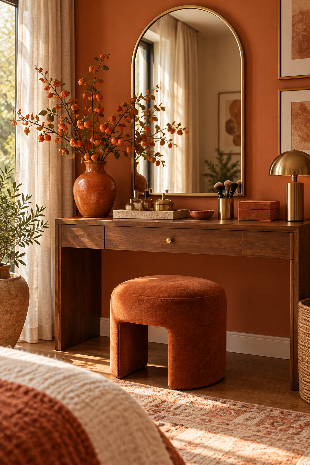 Persimmon transform the powder room