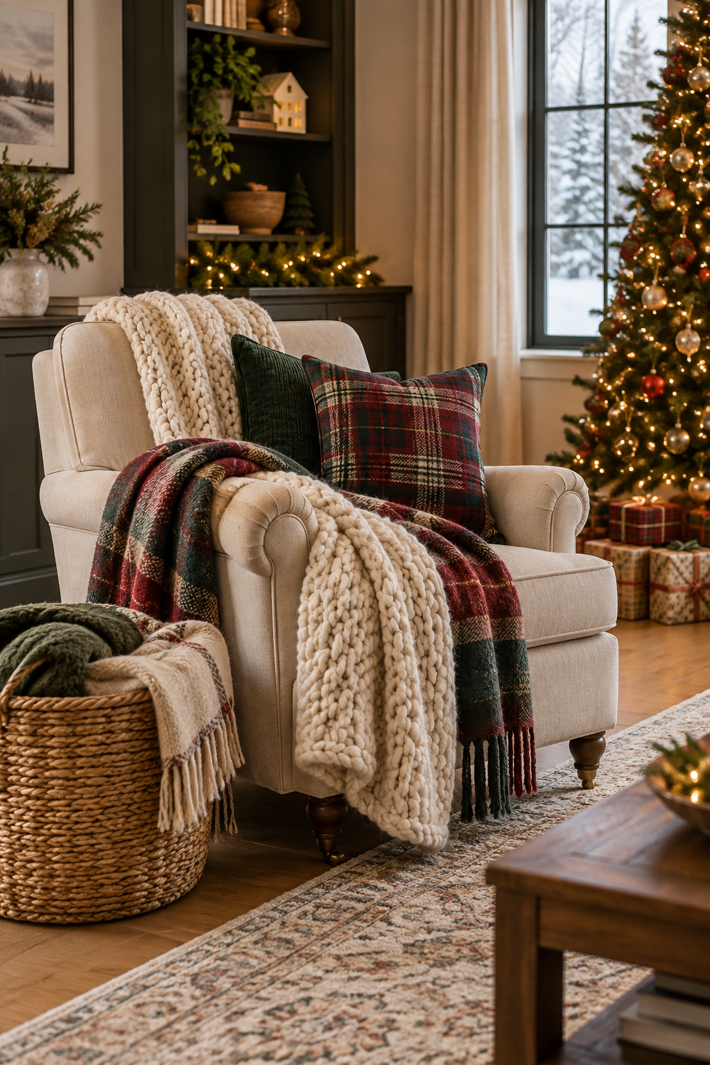 Layer Throws for Winter Texture