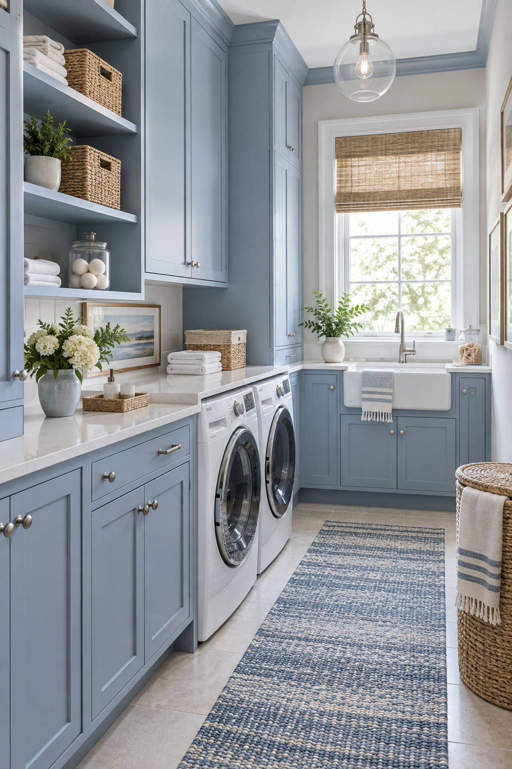 Cool Blue prepare a serene guest room