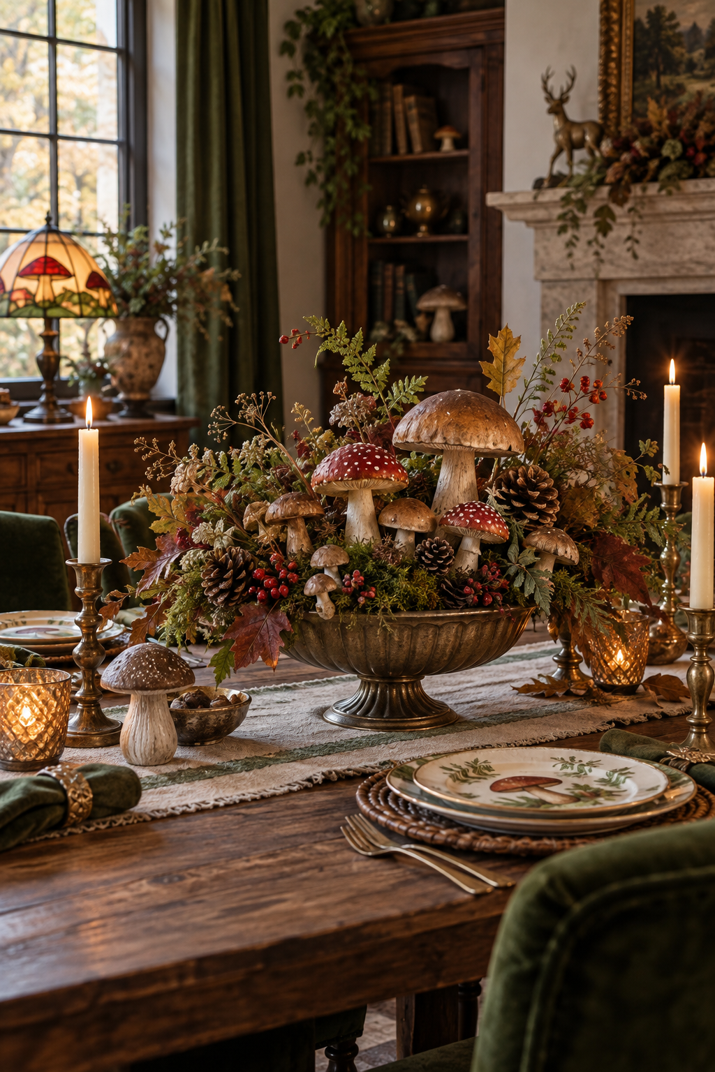 Create an Autumn Mushroom Centerpiece