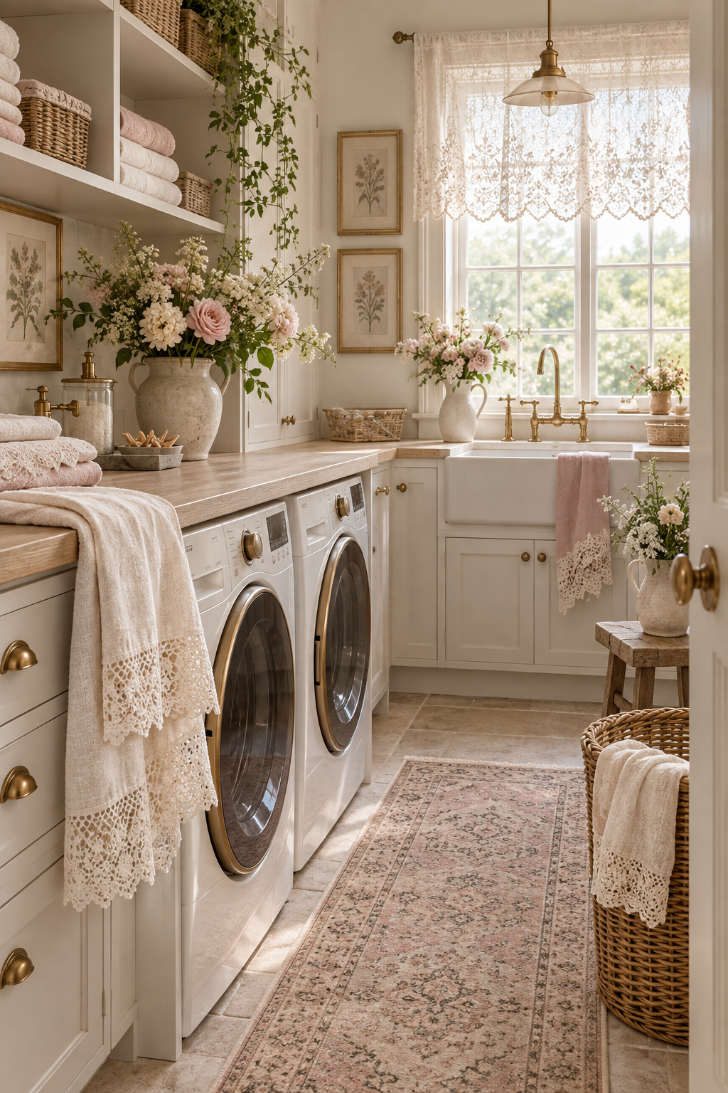 Romantic Lace prepare a serene guest room