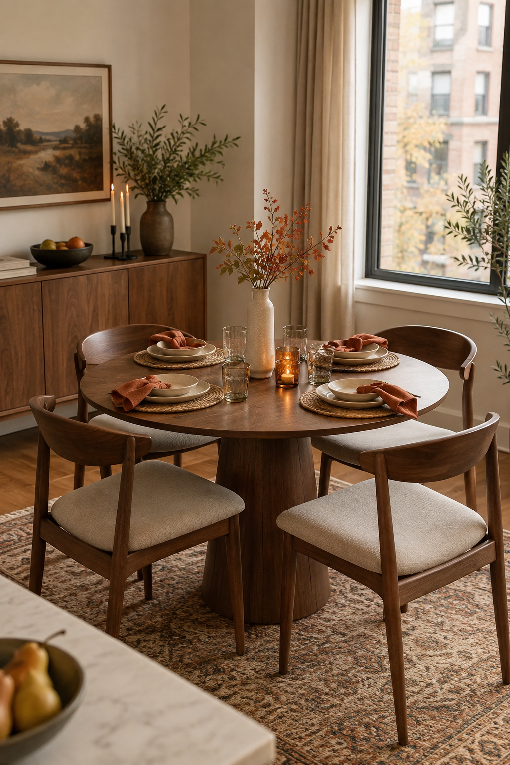 Small apartment fall dining table