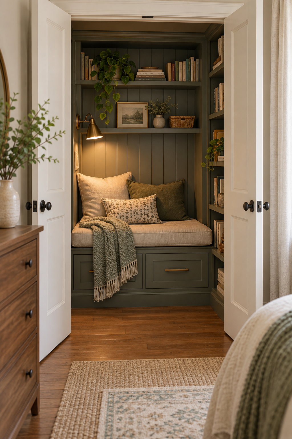 Transform a Closet into a Reading Hideaway