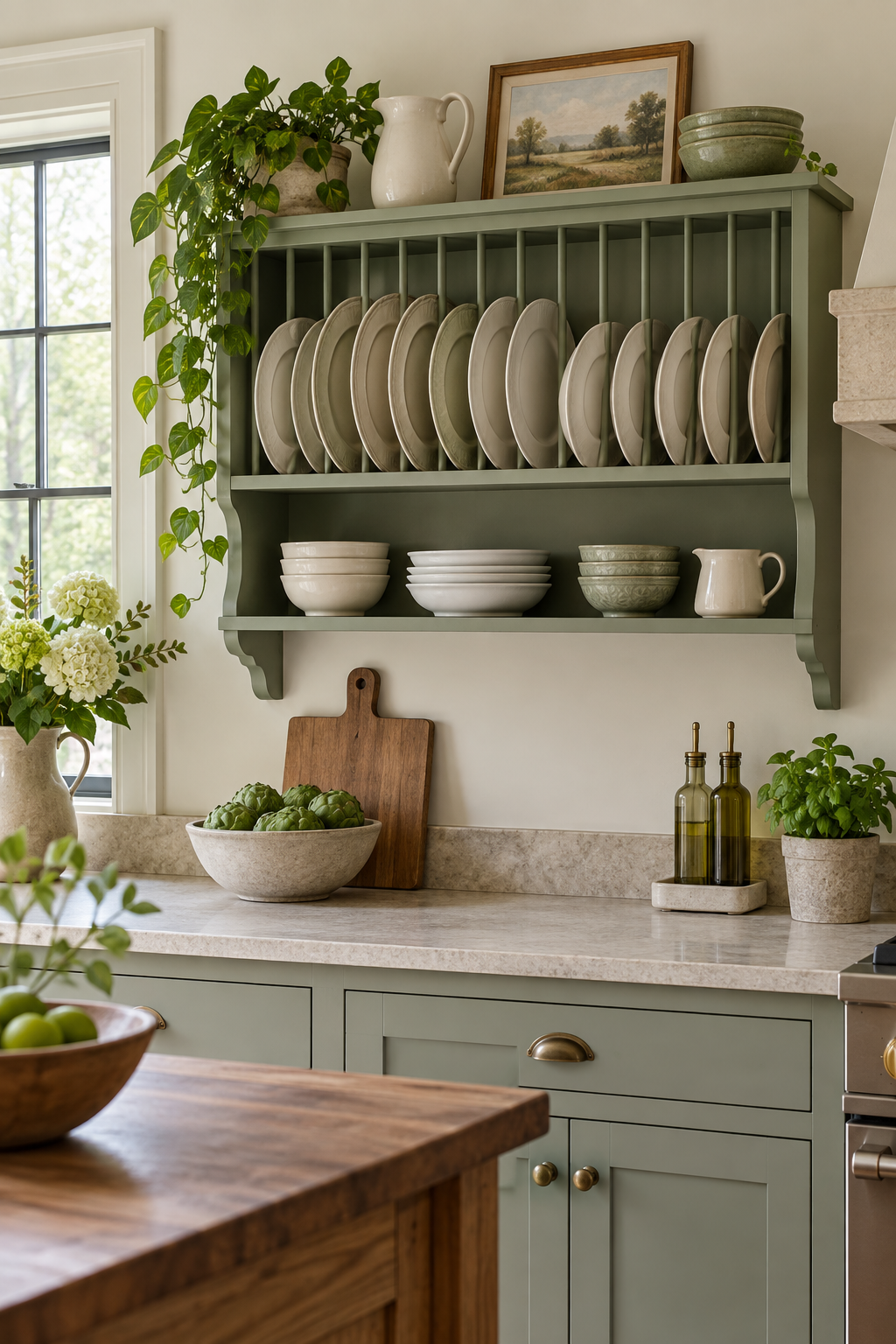 Paint a Plate Rack Soft Green