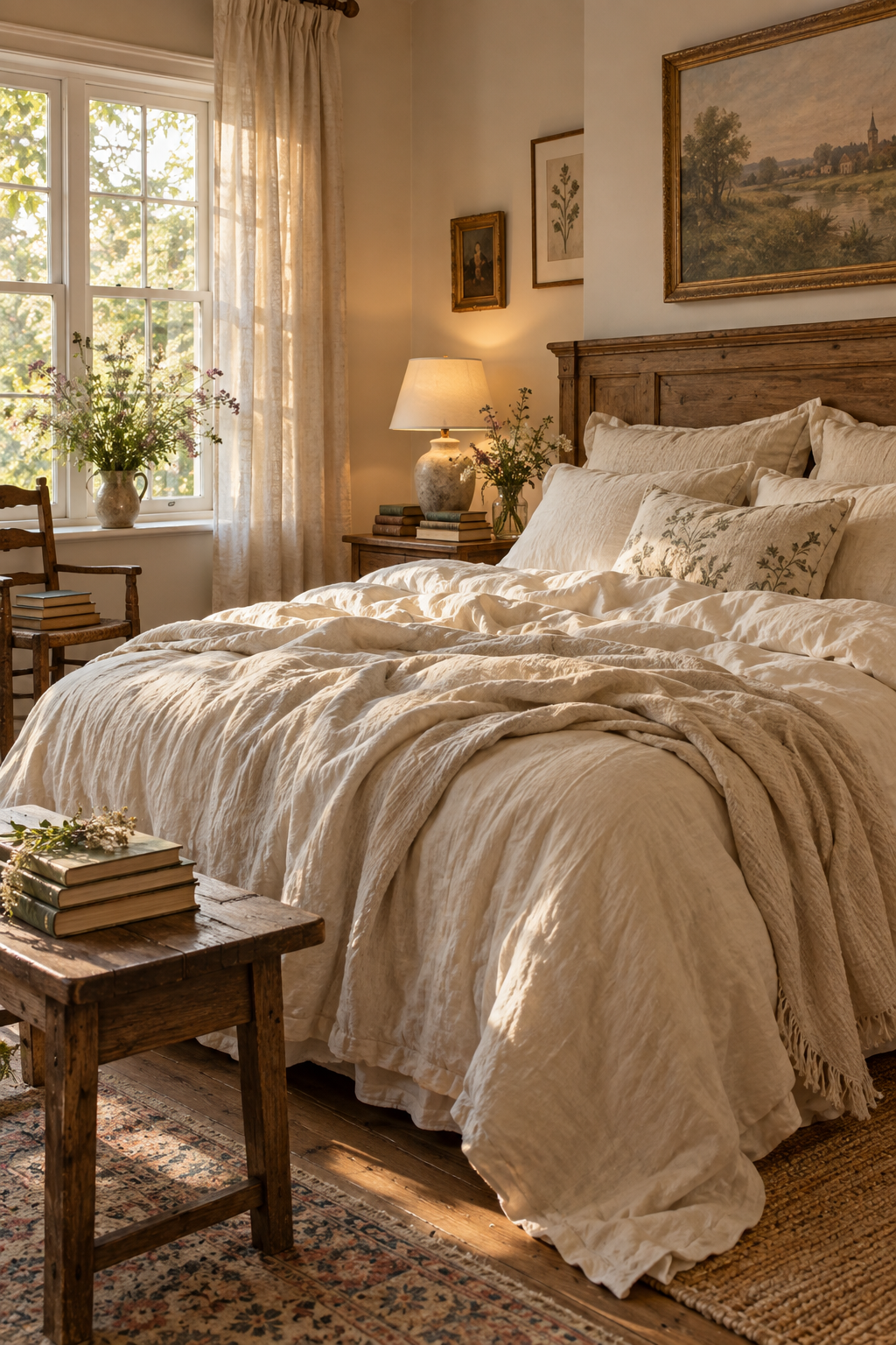 Choose Cream Bedding with Rumpled Texture